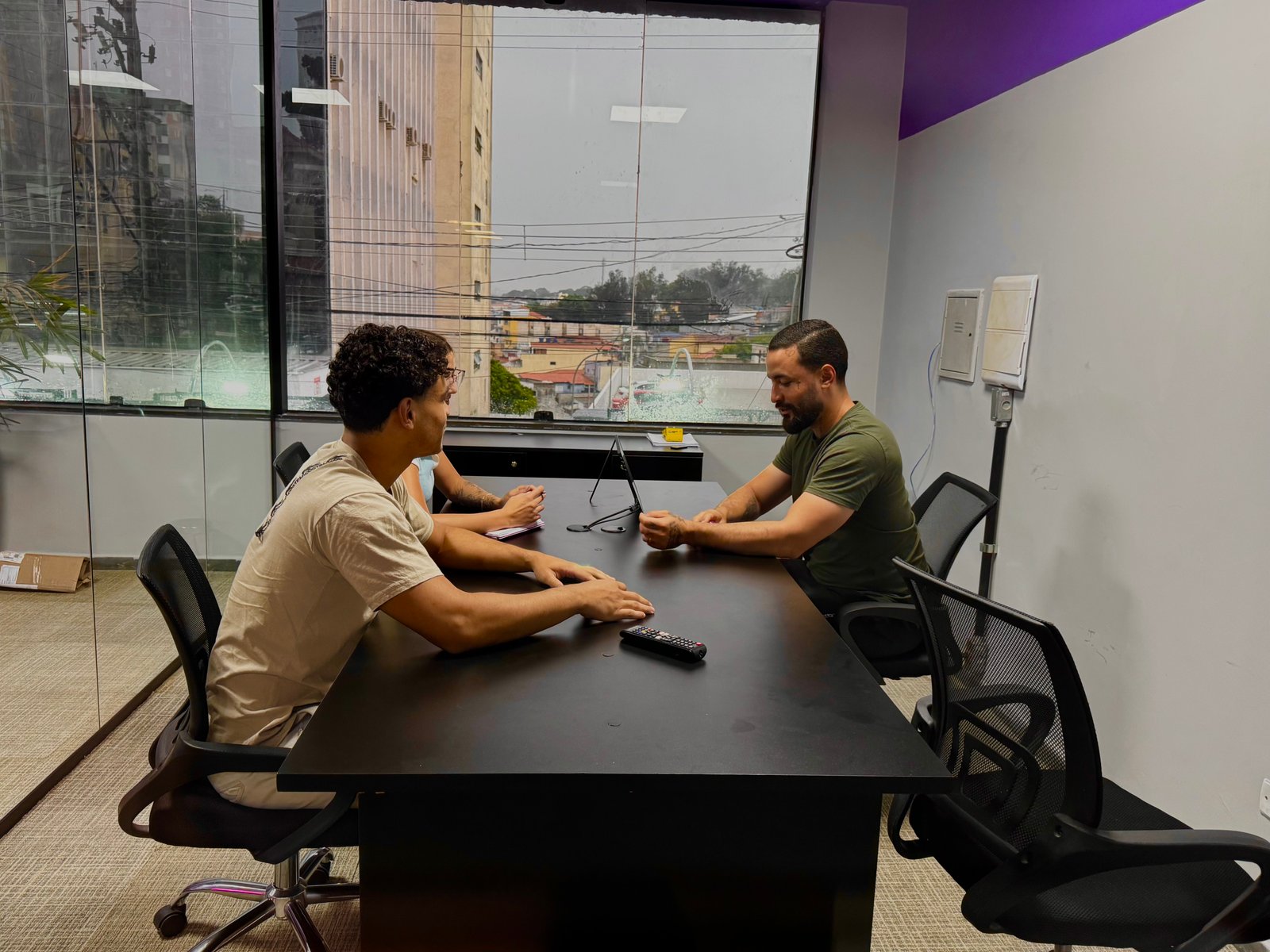 Sala de atendimento da Patmos Group